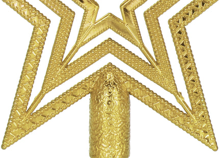 Kerstboom Piek | Ster | 15 cm | Goud
