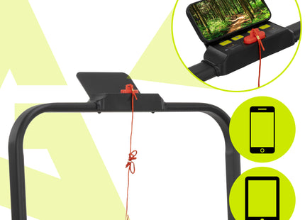 Loopband - 1-12 KM/U - Inklapbaar - Fitshow APP - Met ingebouwde Speaker ( Bluetooth ) - Afstandsbediening - Telefoonhouder - Smeerolie - 133 x 50 x 105 CM - 1 PK Motor