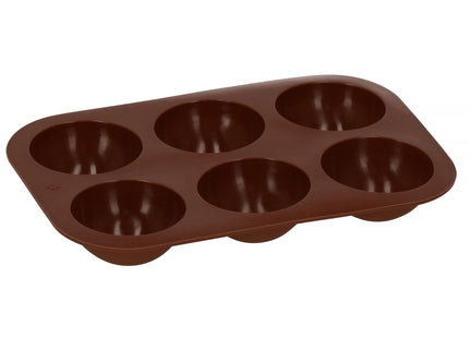 Siliconen Bakvormen | Bakvorm | Koekjes vormen | 6 Holtes | Bruin