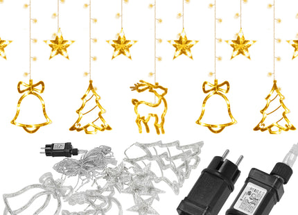 Lichtgordijn | IJspegel Verlichting | Inclusief USB En Afstandsbediening | 126 LED | Warm Wit | 3 M | Kerst