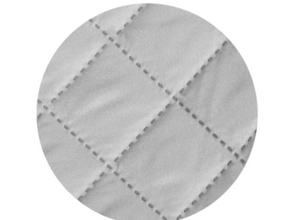 Plaid - Sprei - Grijs - Dubbelzijdig - Gewatteerd - 200 x 220 Cm