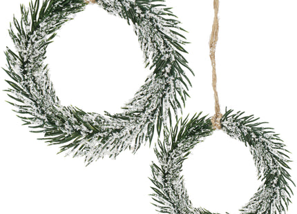 Kersthanger | Kerstkrans | Kerst Decoratie | Groen| 10 cm