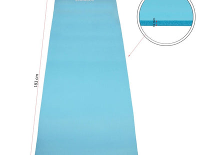 Yoga Mat | Fitnessmat | Premium Kwaliteit | Anti Slip | 61 x 183 x 1 cm | Blauw