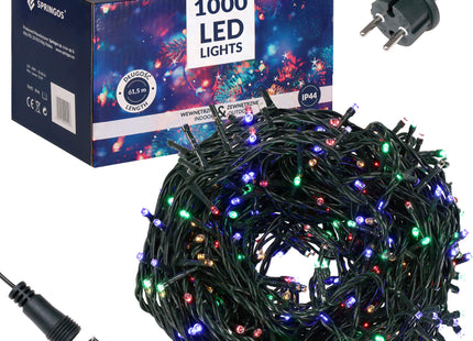 Kerstverlichting | 60 m | 1000 LED | Veelkleurig