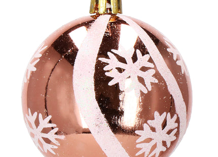 Kerstballen | 24 Stuks | 6 cm | Rose Goud