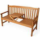 Tuinbank | Tuinbankje | Zitbank Buiten | Naaldhout | Met Tafel | 150 x 66 x 88 cm | Medium