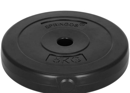 Halterschijf | 1 x 5 kg | Kunststof | Zwart