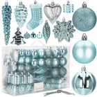 Kerstballen | 72 Stuks | Lichtblauw