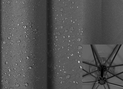 Parasol | Parasols | Kantelbaar | Met Ventilatie | Donkergrijs | Ø300 CM
