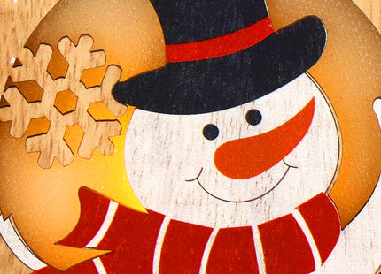 Kersthanger | Kerstboomhanger | Kerstversiering | Lichtgevend | Sneeuwpop