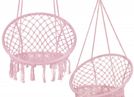 Hangstoel | Binnen & Buiten | Belastbaar tot 150 kg | 120 x 79 cm | Roze