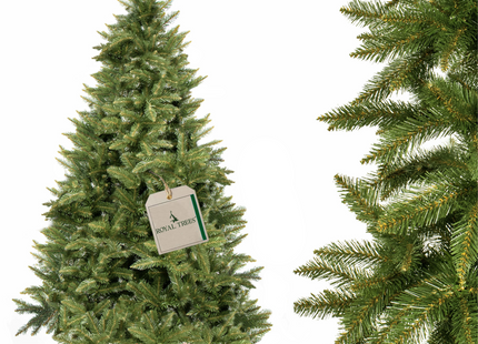Kunstkerstboom | Premium Royal | Kaukasisch Sparrenhout | 220 cm | Zonder Verlichting | Houten Standaard