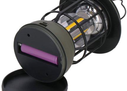 Campinglamp - Zonne - Energie - Led - Powerbank - Grijs/Zwart