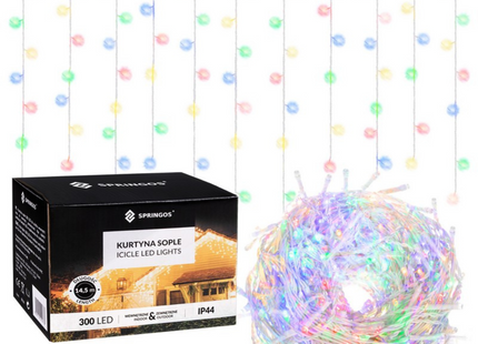 IJspegel Verlichting | 12 m + 2.5 m Snoer | 300 LED | Multicolor | Koppelbaar