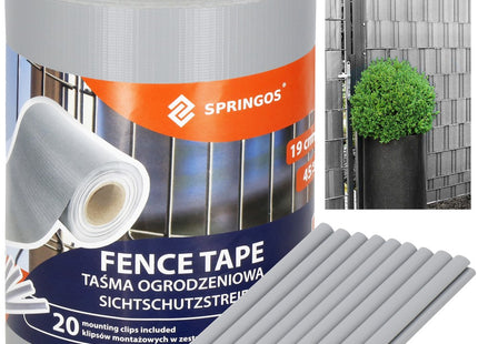 Vlechtband | Privacyfolie | Vlechtband Voor Tuinafsluiting | PVC | 35 m | Grijs