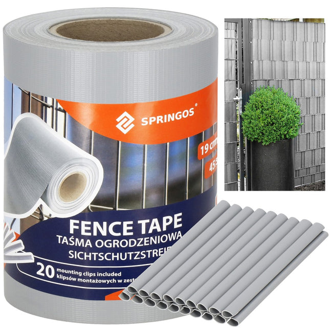 Vlechtband | Privacyfolie | Vlechtband Voor Tuinafsluiting | PVC | 35 m | Grijs