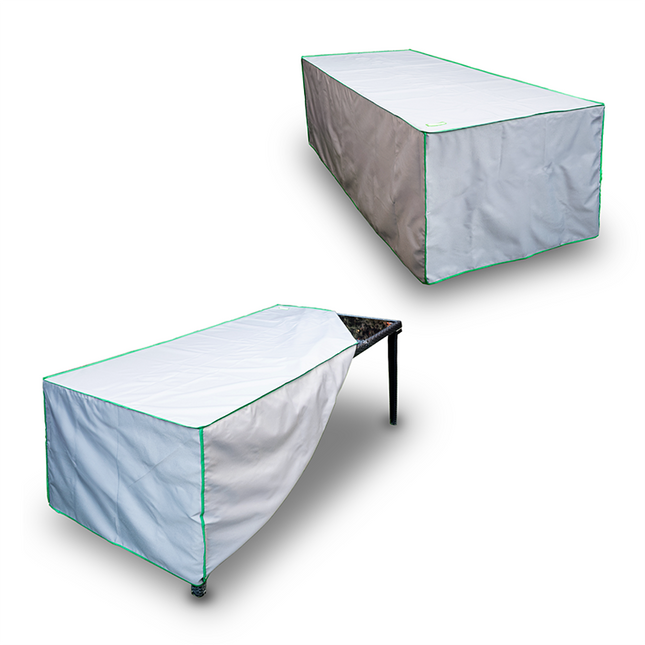 Tafelhoes -Tuintafelcover - Tuinset - Buitentafels - Maat XL - 190 x 90 x 75 Cm - Grijs