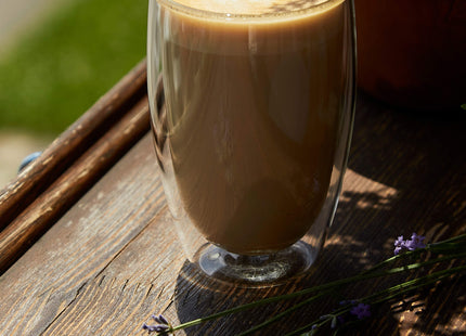 Dubbelwandig glas - Thermisch glas - Koffieglas - Thee glas - Warme en Koude dranken -480 ML