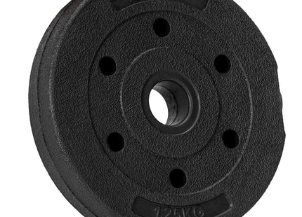 Halterschijf | 1 x 1,25 kg | Kunststof | Zwart | 29 MM