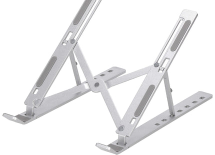 Laptopstandaard - Opvouwbaar - Standaard - Kantelen - Metaal - Zilver