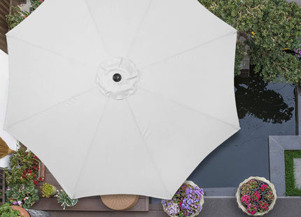 Parasol | Parasols | Kantelbaar | Met Ventilatie | Licht Grijs | 300 cm