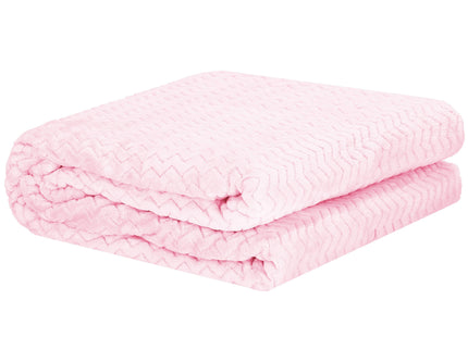 Plaid | Sprei | Deken | 70 x 160 cm | Pluche | Roze