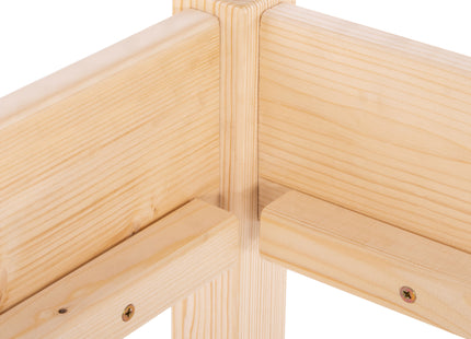 Bed - Eenpersoons - Naaldhout - 200x90 cm