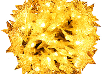 Kerstboomverlichting - Sterren - 80 LED -  5 M - Warm wit