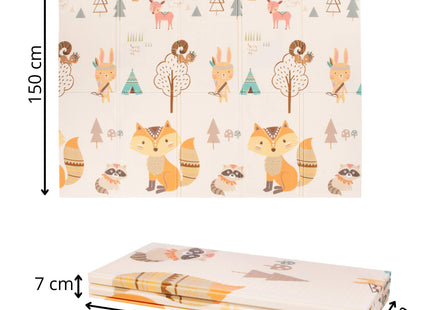 Speelmat | Speelkleed Foam | Opvouwbaar | Voertuigen | Dieren | Alfabet | Cijfers | 150 x 200 cm