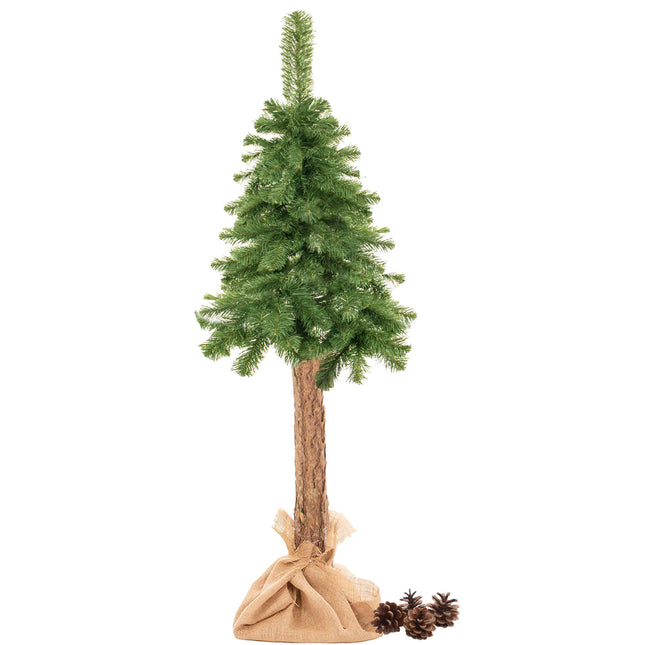 Kunstkerstboom Op Stam | Kunstdennenstam | 140 cm | Zonder Verlichting