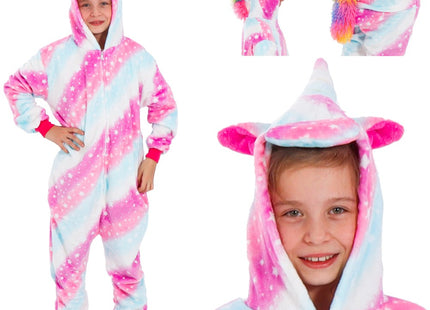 Onesie Kinderen | Eenhoorn | Maat 130/140 | Multicolor