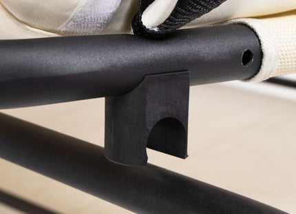 Schommelbank | 3-zits | Waterafstotend | Inclusief 2 Kussens | Verstelbare Luifel | Met klamboe | 243 x 120 x 160 cm | Crème