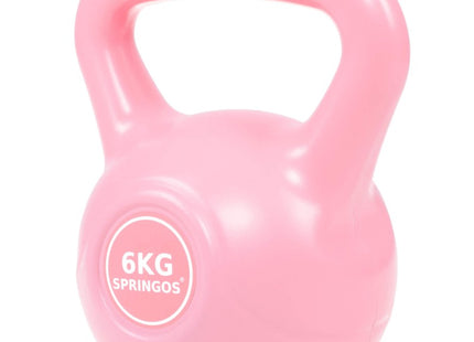 PVC Kettle Bell | Kettlebell | 6 kg | Roze