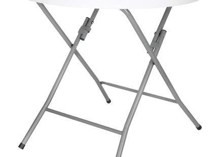 Cateringtafel - Bankettafel -  Opklapbaar - Horeca Kwaliteit - Inklapbaar - Met vergrendeling - Extra Stevig - Wit - Ø 80x75cm