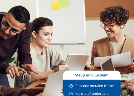 Flipover Whiteboard - Magnetisch - Verrijdbaar - In Hoogte Verstelbaar - 102 x 72 cm