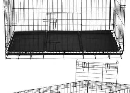 Hondenbench - Bench - Hond / Kat - 130 x 60 x 70 cm - Zwart
