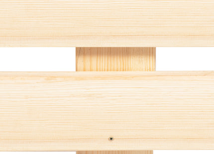 Tweepersoonsbed - Met Lattenbodem - Massief - Naturel -  200x160 CM