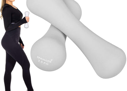 Dumbbell Set - 5 kg - Grijs