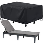 Tuinstoelhoes | Beschermhoes Tuinstoelen | Hoes Tuinstoel | Waterbestendig | 200 x 68 x 70 cm | Zwart