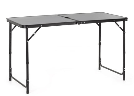 Campingtafel - Vouwtafel - Inklapbaar - Opvouwbaar - 120 x 60 x 55 cm - Zwart/Grijs