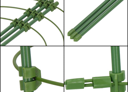 Plantensteun - Ringsteun - Bloemen - Groen - 120 Cm