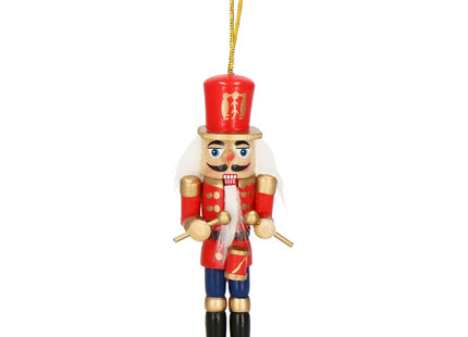 Notenkraker Kerst | 6 Stuks | Blauw/Rood | 12.5 cm
