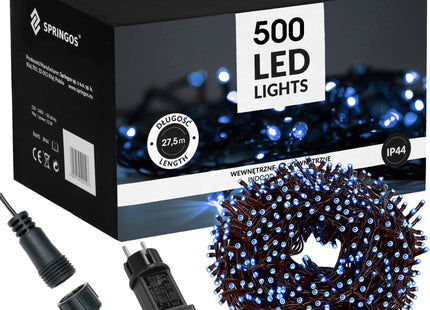 Kerstverlichting | 27,5 m | 500 LED | Blauw | 8 Lichtfuncties