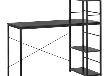 Bureau – Werkbureau – Computer Bureau – Bureautafel – 100 x 50 x 76 cm – 50 Kg - industriële - Zwart