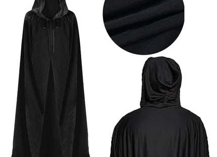 Cape - Verkleedkleding - Mantel - Halloween - Carnaval - Zwart