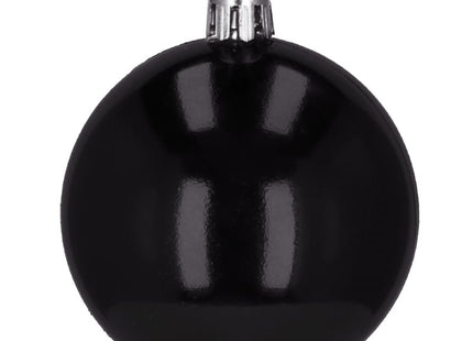 Kerstballen | 20 Stuks | 6 cm | Zwart