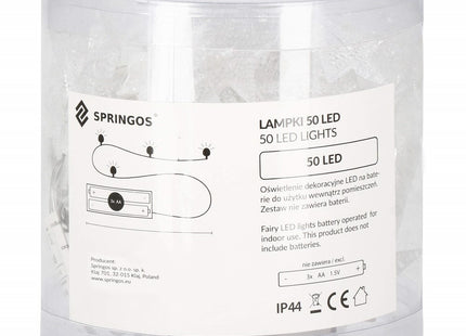 Kerstverlichting | Ster | Binnen & Buiten | 5 m Inclusief Snoer | Batterij  | 50 LED | Warm Wit