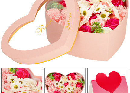 Zeeprozen Eeuwige Roos - Geschenkdoos - Geschenkbloem - Valentijnsdag - Liefde - Hart