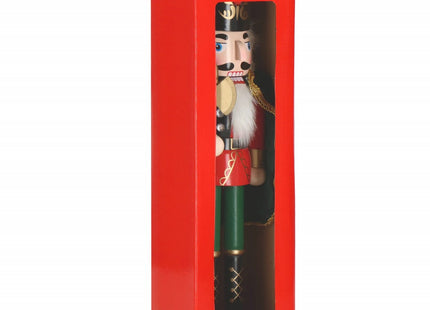 Notenkraker Kerst | 38 cm | Groen/Rood/Goud/Zwart