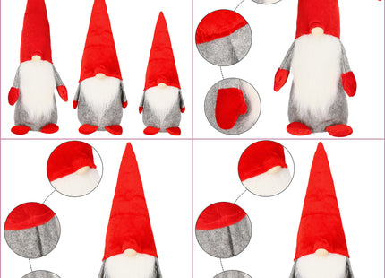 Kerstkabouter | Kerstdwerg | Kerstversiering | 1 Stuk | 55 cm